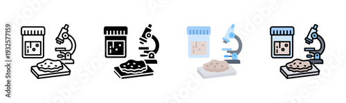Pathology Test Icon Pack In Multiple Styles