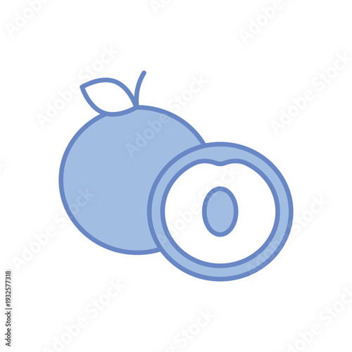 Nectarine  vector icon