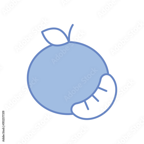Tangerine vector icon