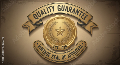 Vintage Quality Guarantee Seal of Approval, a symbol of excellence and trust.