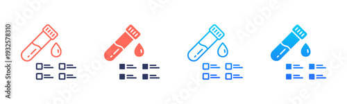 Blood Sample Icon Pack In Multiple Styles