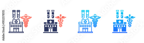 Clinical Laboratory Icon Pack In Multiple Styles