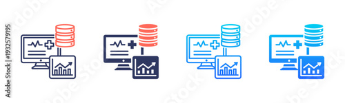 Lab Data Icon Pack In Multiple Styles