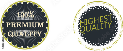 Premium and highest quality seals on white background