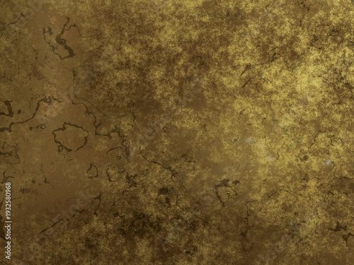 Aged brass metal surface with scratches and patina