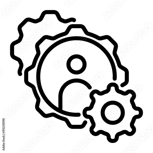 Admin icon, line icon style