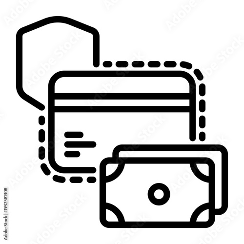 Payment icon, line icon style