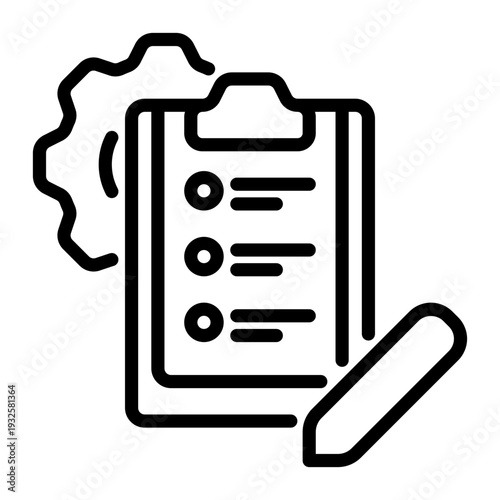 Task icon, line icon style