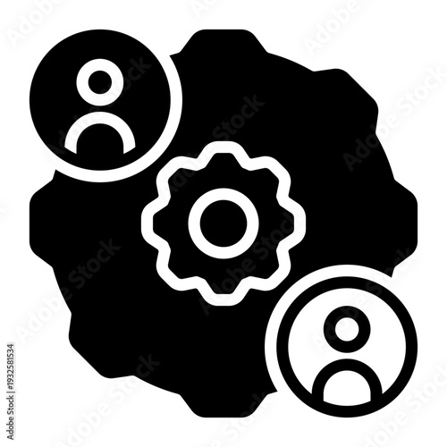 Team icon, glyph icon style