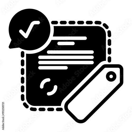 Deal icon, glyph icon style