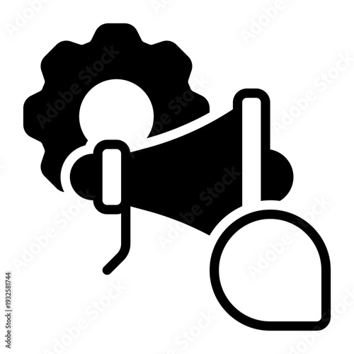 Campaign icon, glyph icon style