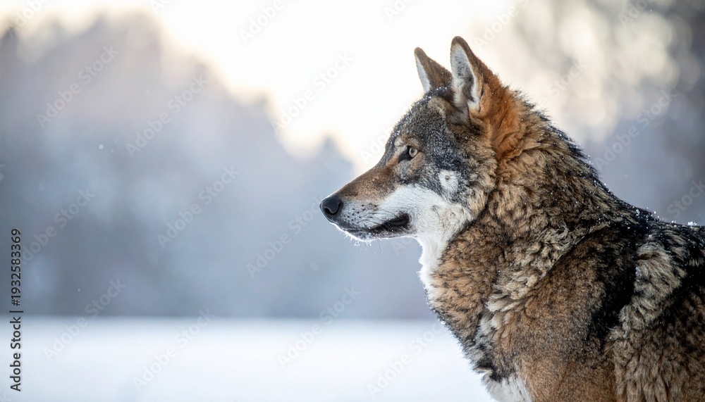 Fototapeta premium arctic wolf canis lupus