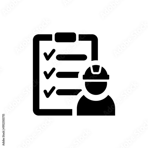 Labor Standards Icon Flat Vector. Clean and minimal graphic design.