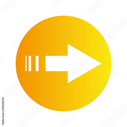 Professional directional icon. Representative pointer symbol. Representative gradient Vector. International forward emblem.