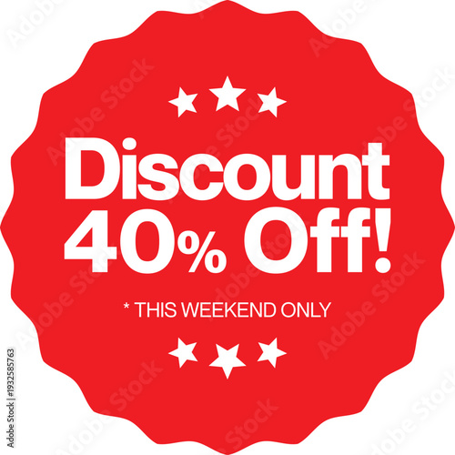 Discount offer for this weekend only