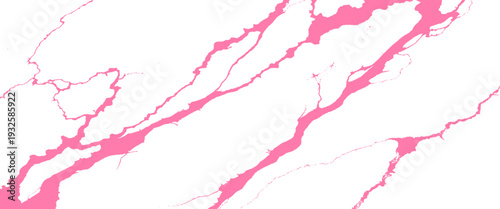 Pink abstract veins on white background pattern