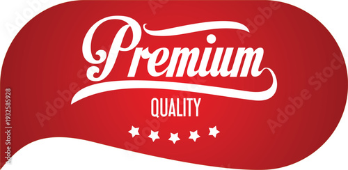 Premium quality logo with five star rating