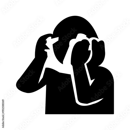 ablution silhouette icon design template	