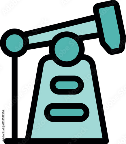 Oil pump jack extracting crude oil, representing fossil fuel energy extraction and petroleum industry