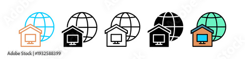 Remote Work multyple icon