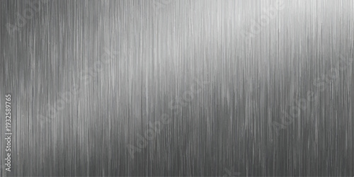 Vertical brushed metal texture with subtle light and shadow, a textured metallic background for industrial and design applications.