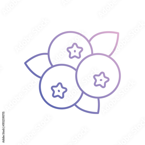 Blue Berry  vector icon