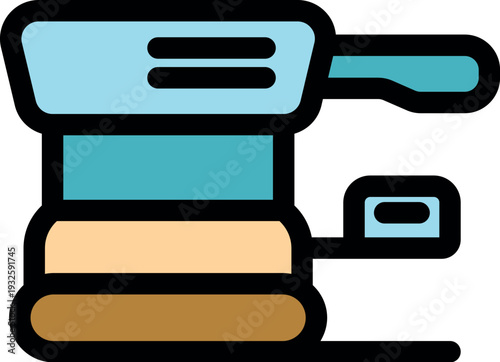 Powerful orbital sander smoothing surfaces with precision and control for professional woodworking