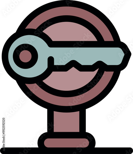 Key icon symbolizing global security solutions, emphasizing protection, access control, and worldwide safety measures