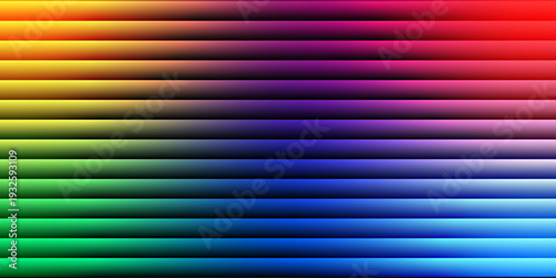 A vibrant spectrum of colors transitioning seamlessly from one hue to another