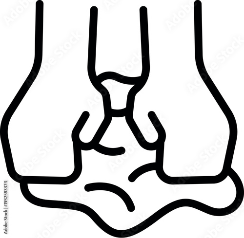 Baker kneading dough with flour for baking bread, preparing homemade food, bakery and cooking process