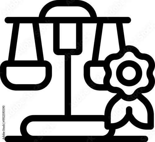 Scales of justice balancing ethics and law with award recognition, symbolizing integrity, fairness, and achievement in legal practices