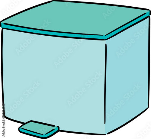 Hand drawn illustration of garbage