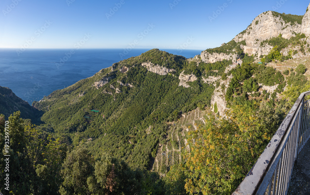 Obraz premium Sentiero Degli Dei - The hiking Amalfi coast - Path of the Gods