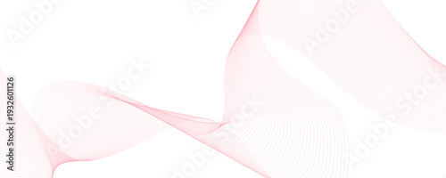 Abstract colorful gradient wave element for design. Digital frequency track equalizer. Stylized line art background. Vector illustration.