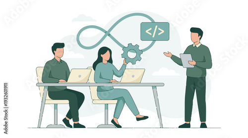 Software Development Team Collaboration with Coding and Technology Elements