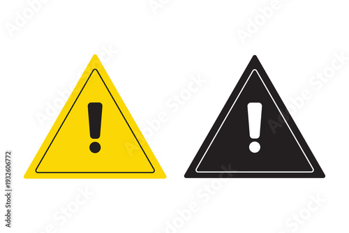 Attention sign icon. Warning symbol. Exclamation mark icon. alert sign with exclamation mark symbol.