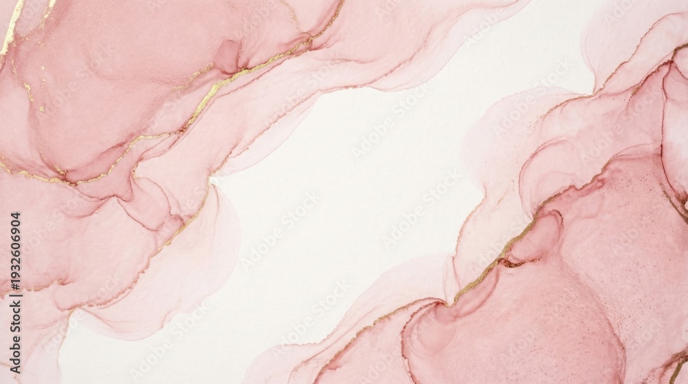 Fototapeta premium Elegant Abstract Pink Fluid Ink Art Background with Soft Flowing Organic Textures.