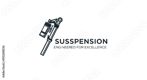 Suspension Shock Absorber Logo Vector – Automotive Shock Breaker Company Branding Design