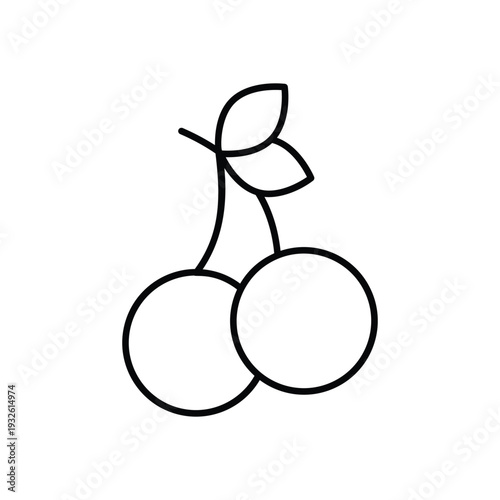 Cherry vector icon