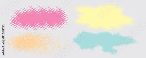 Brush strokes vector. yellow, blue, dark blue, backgrounds. Colorful set of text boxes. Paintbrush collection. Dirty brush texture banners. Rectangular painted objects.eps10