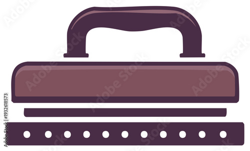 Antique Flatiron Ironing Tool for Clothes Steaming with Stand