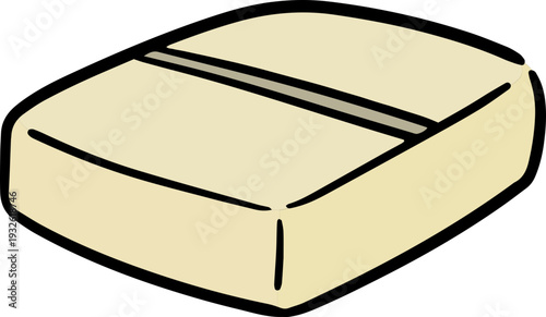 Hand drawn illustration of medicine tablet