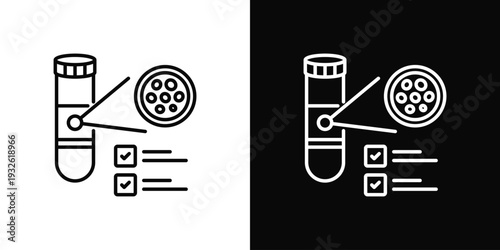Plasma Test Icon In Black And White Style