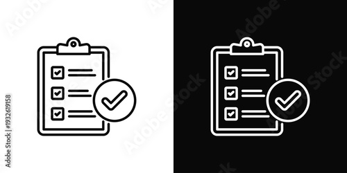 Health Screening Icon In Black And White Style