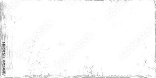 White background with distressed grey grunge texture overlay and subtle scratches