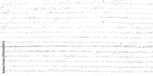Faded handwritten script texture with faded gray ink on white background handwriting vintage