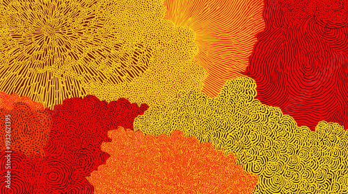Pattern red yellow