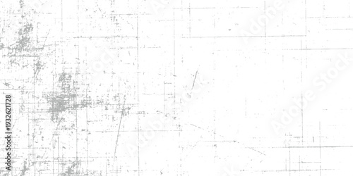 White background with distressed grey grunge texture and scratches