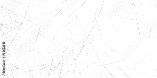 White surface with fine grey scratches and dust particles creating a distressed texture