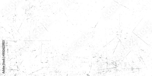 White surface with distressed gray scratches and speckles abstract texture background